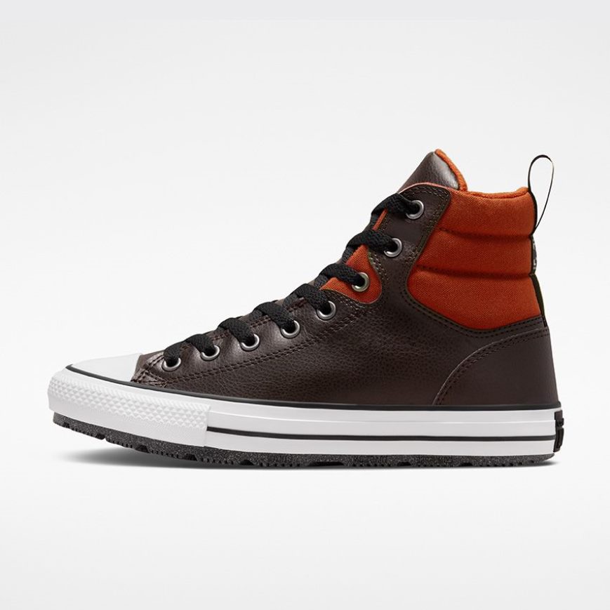 Zimne Cizmy Converse Chuck Taylor All Star Berkshire Vody Resistant Vysoke Panske Hnede Oranžové Čierne | SK WJHBQ8